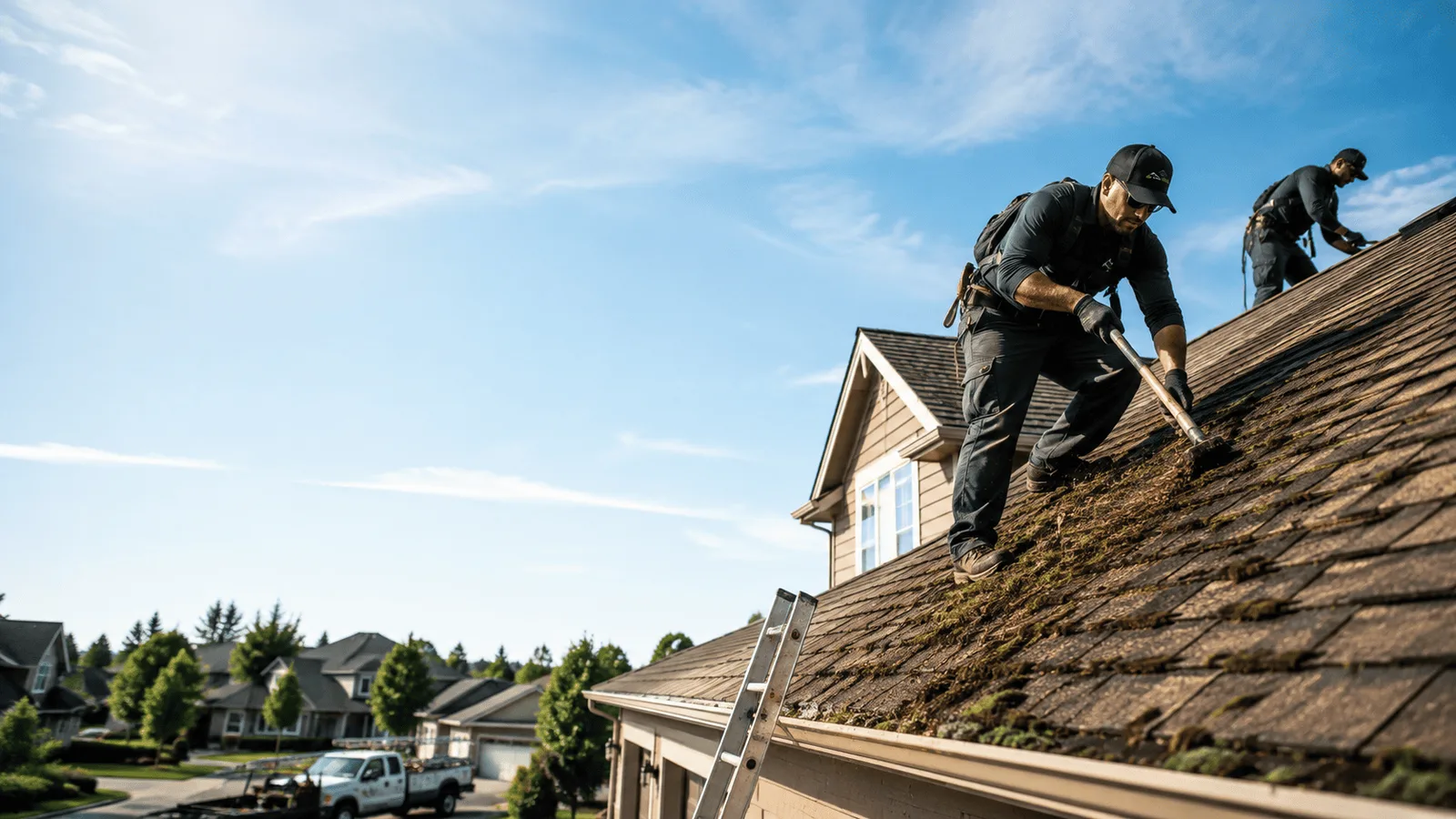 Roof Moss Removal in Baltic, CT near me